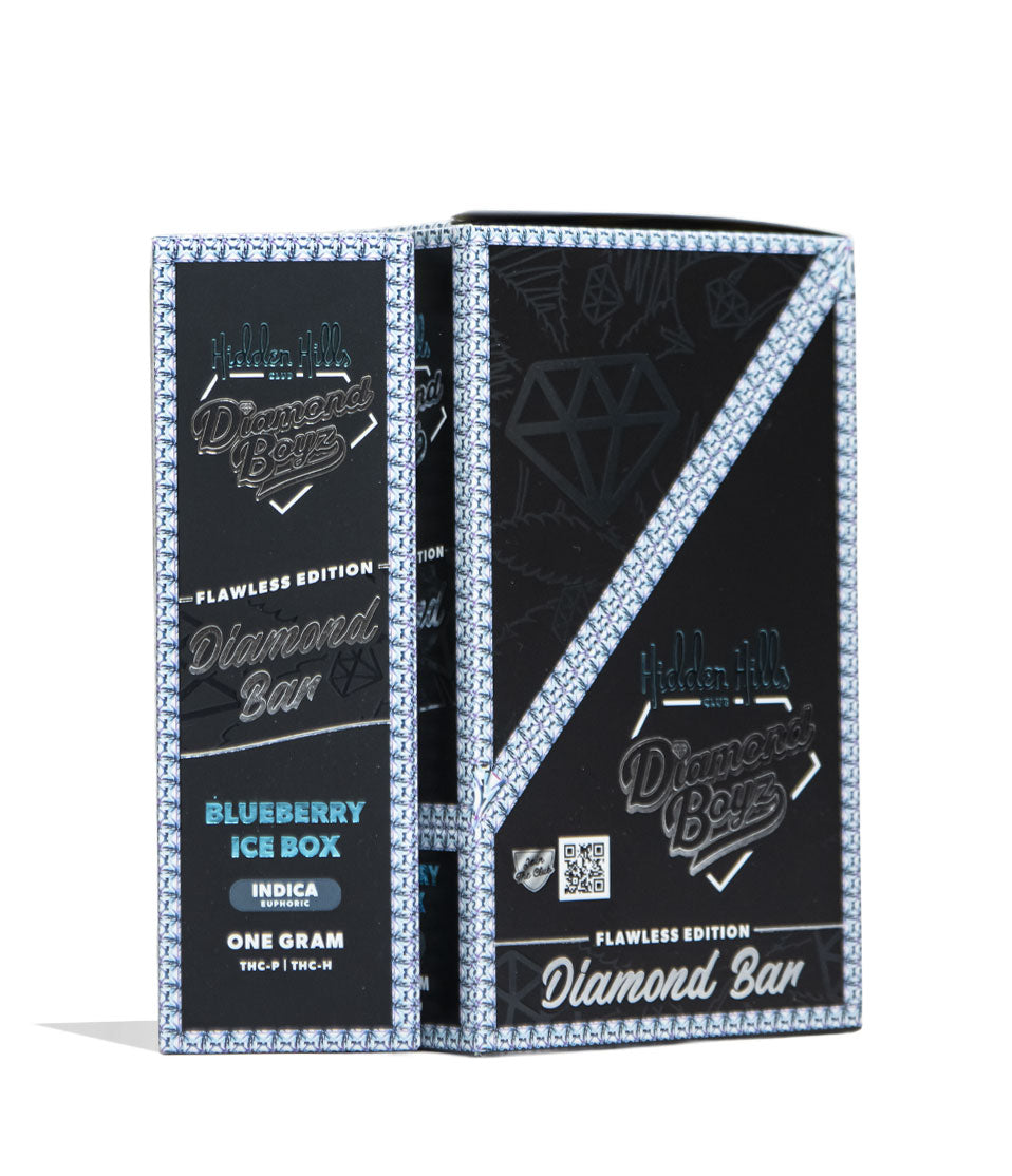 Blueberry Ice Box Hidden Hills Diamond Boyz Diamond Bar 1g THC-P and THC-H Disposable 5pk Front View on White Background