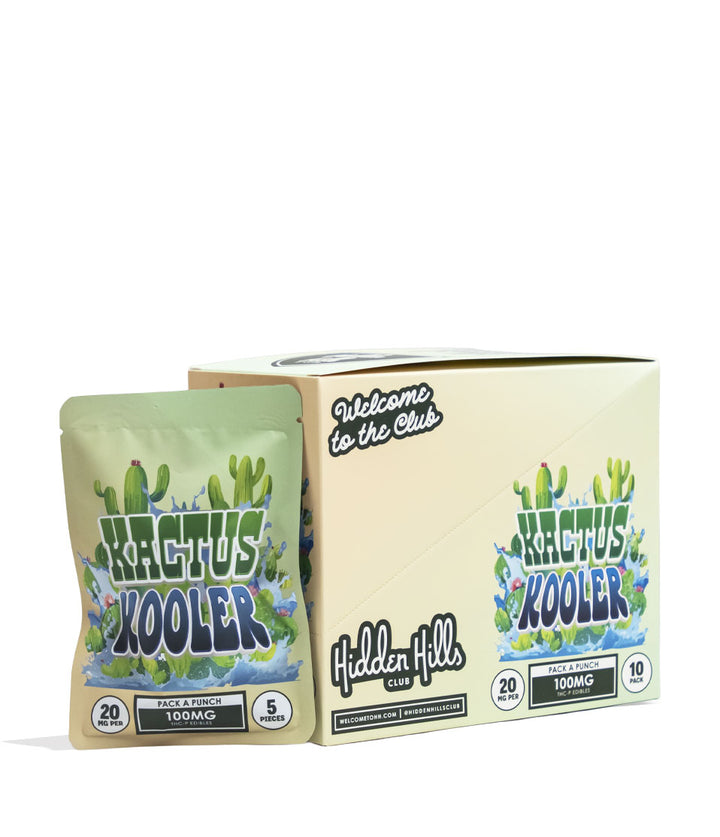 Kactus Cooler Hidden Hills Pack a Punch THC-P 100mg Gummies 10pk Front View on white background