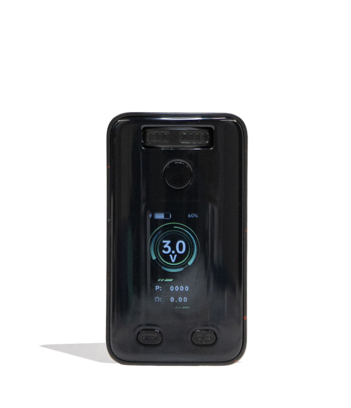 Black Red Spatter Wulf Mods UNI 3.0 Universal Variable Voltage Battery Front View on White Background