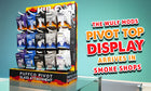 El expositor superior pivotante Wulf Mods llega a las tiendas de tabaco