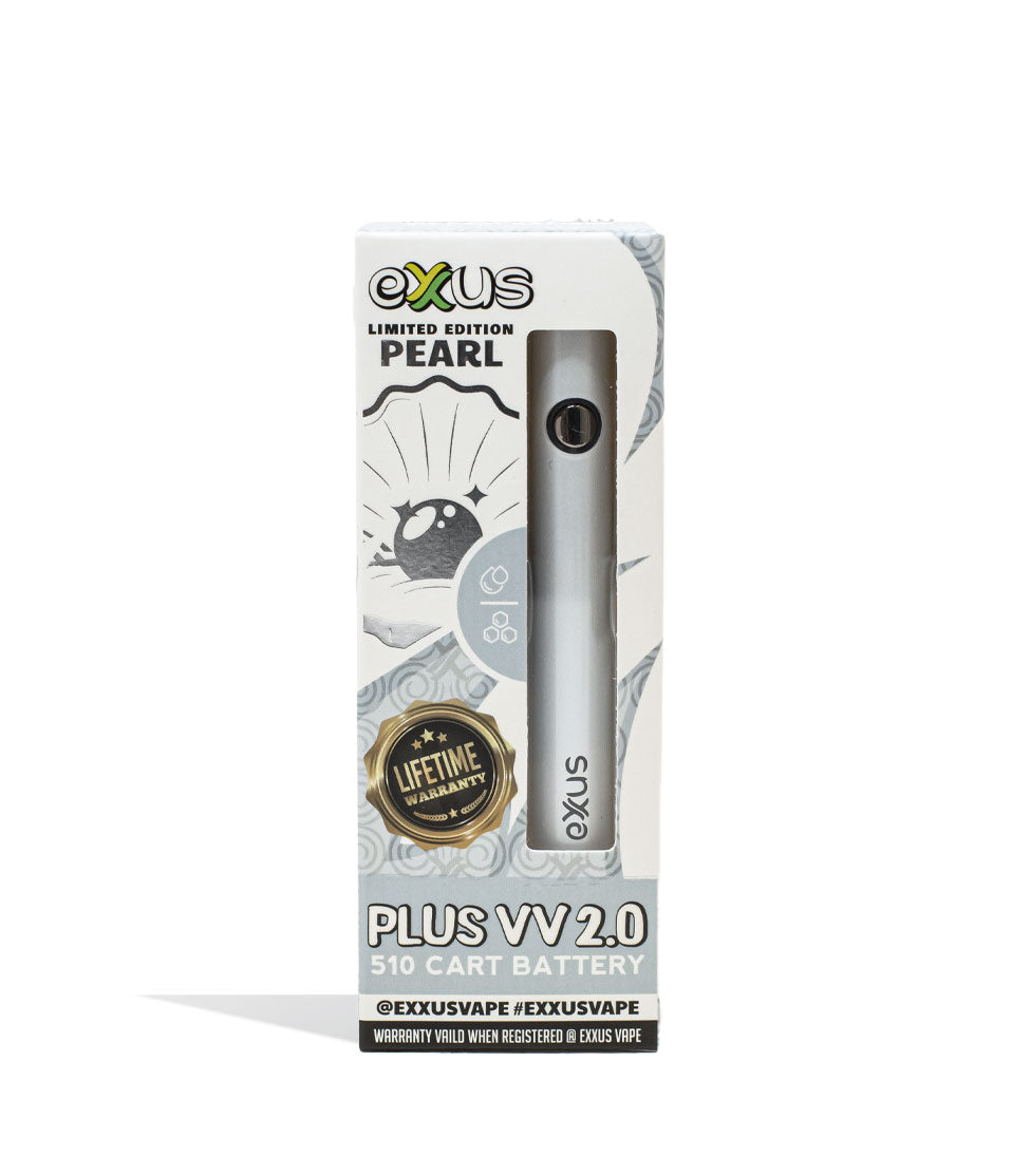 Pearl Exxus Vape Plus VV 2.0 Cartridge Vaporizer 12pk Packaging Single Front View on White Background