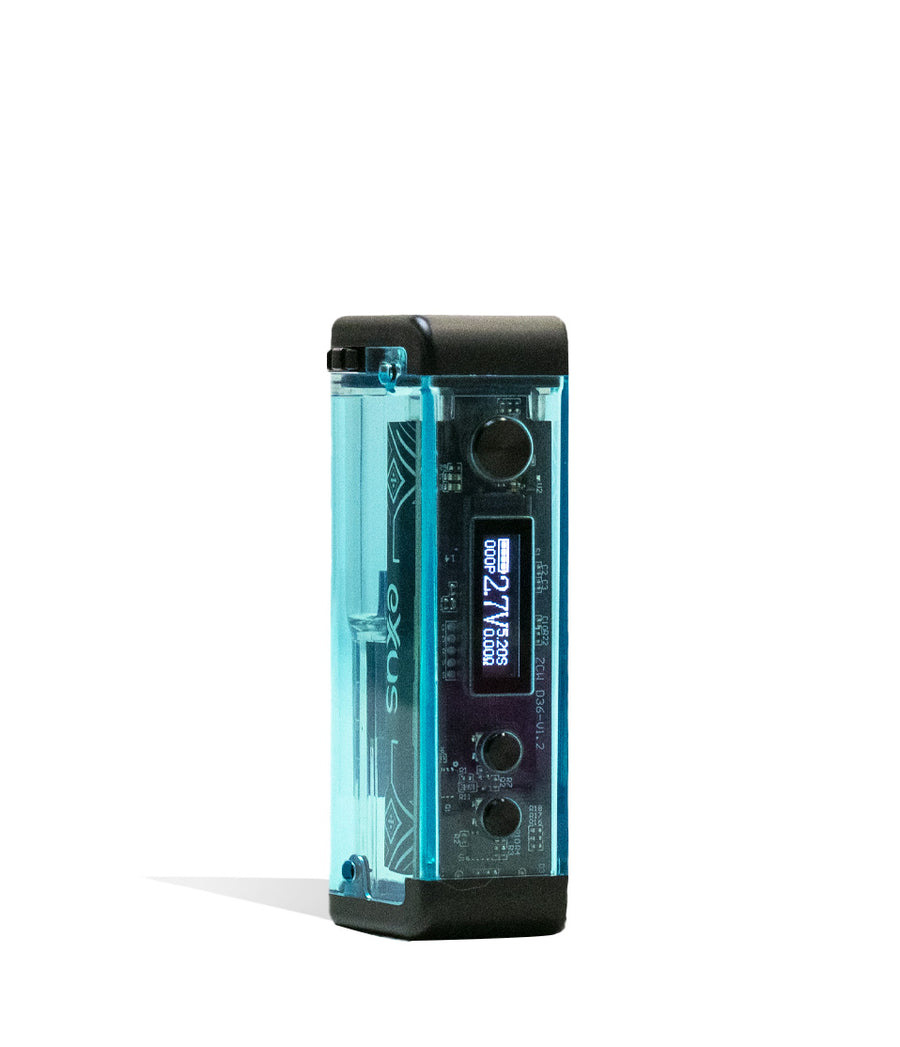 Blue Exxus Vape Adapt Cartridge Vaporizer Front View on White Background