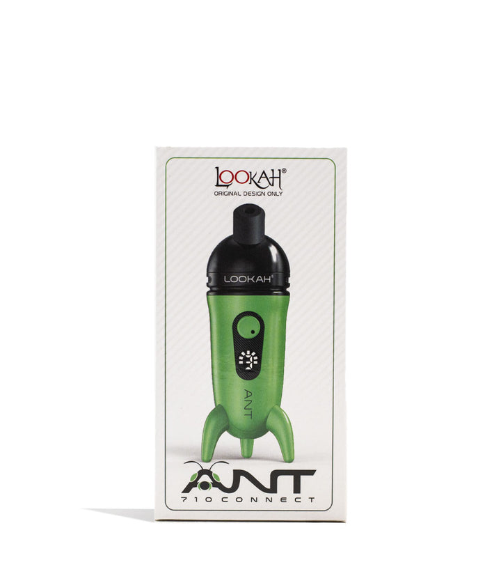 Green Lookah Ant Wax Pen Packaging Front View on White Background