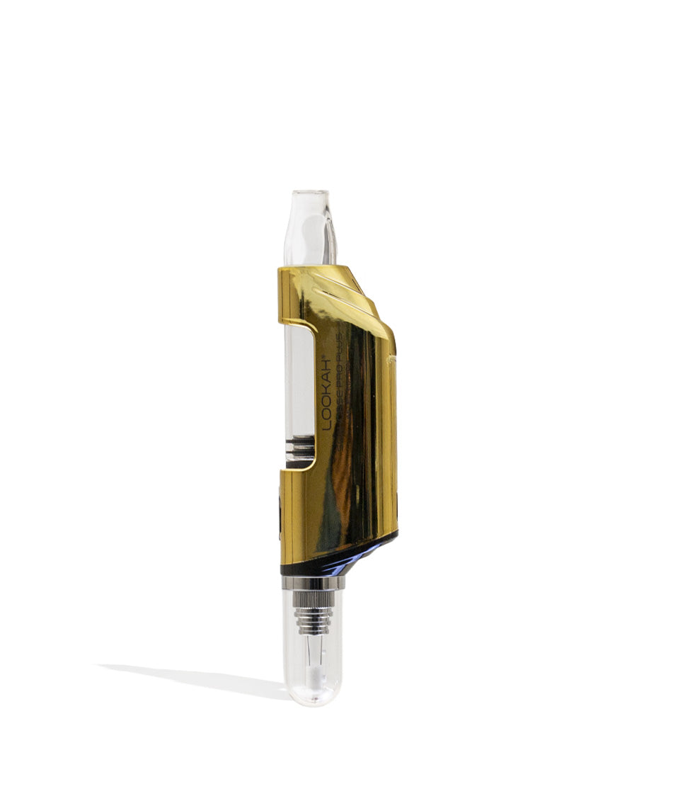 Royal Gold Lookah Seahorse Pro PLUS Electric Nectar Collector Kit on white studio background