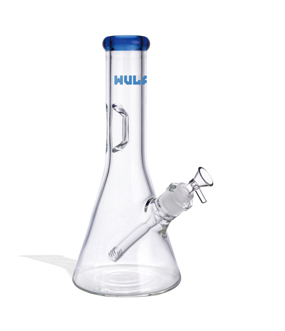 Blue Wulf Mods 7mm 12inch Beaker Water Pipe Front View on White Background