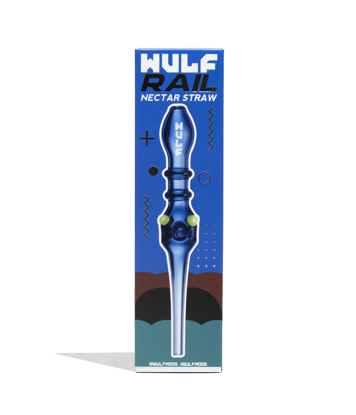 Blue Wulf Mods Rail Nectar Straw 15pk Packaging Front View on White Background