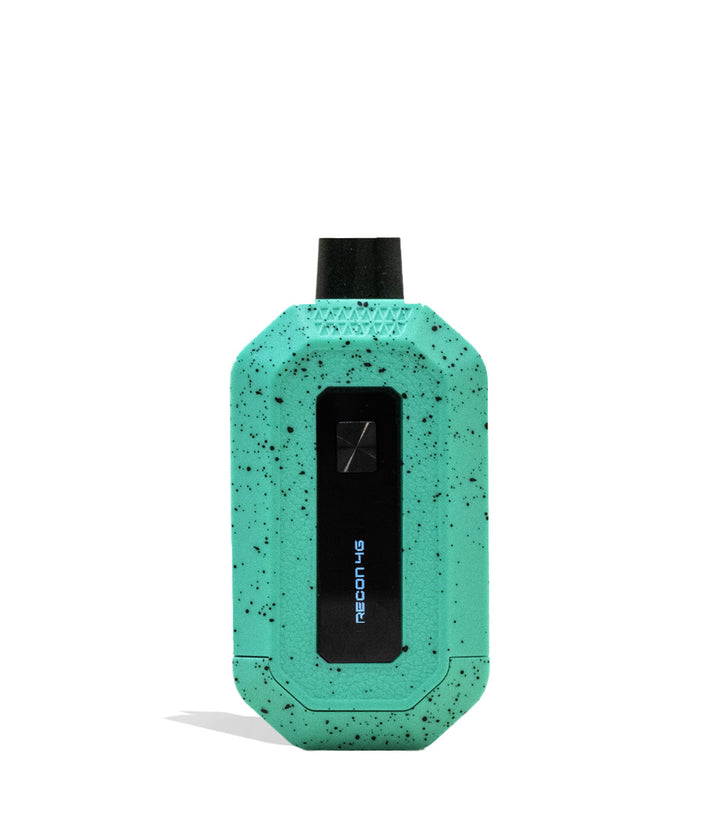 Teal Black Spatter Wulf Mods Recon 4g Dual Cartridge Vaporizer 9pk Front View on White Background