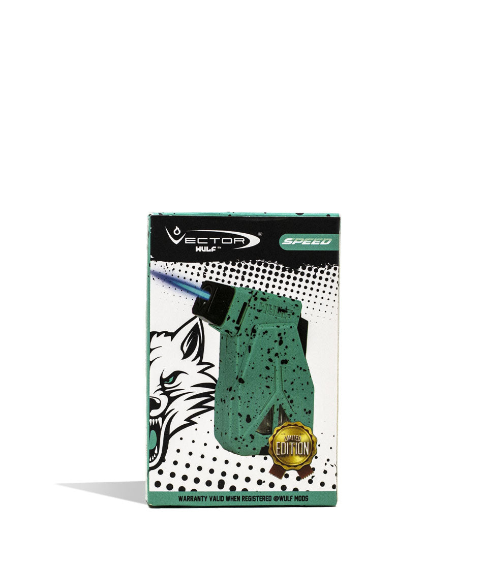 Teal Black Spatter Wulf Mods Speed Torch 18pk Packaging Front View on White Background