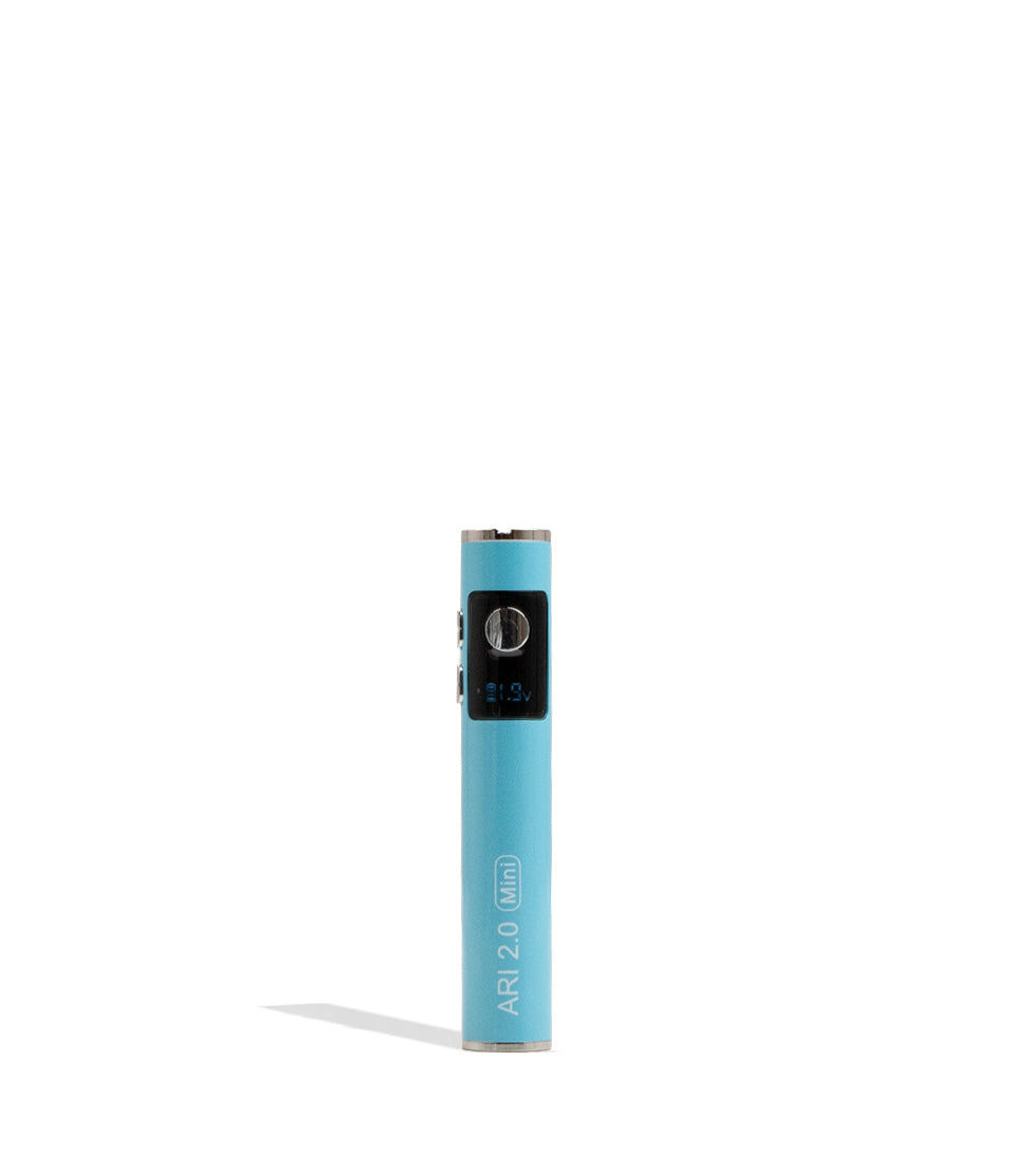 Blue Yocan Ari Mini 2.0 Variable Voltage Battery 15pk Front View on White Background