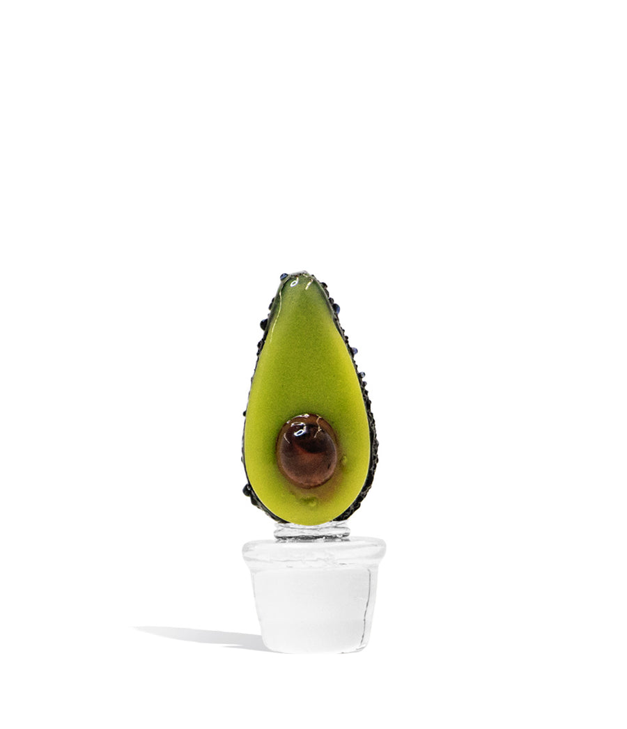 Avocado Empire Glassworks Puffco Peak Pro Custom Carb Cap on white background