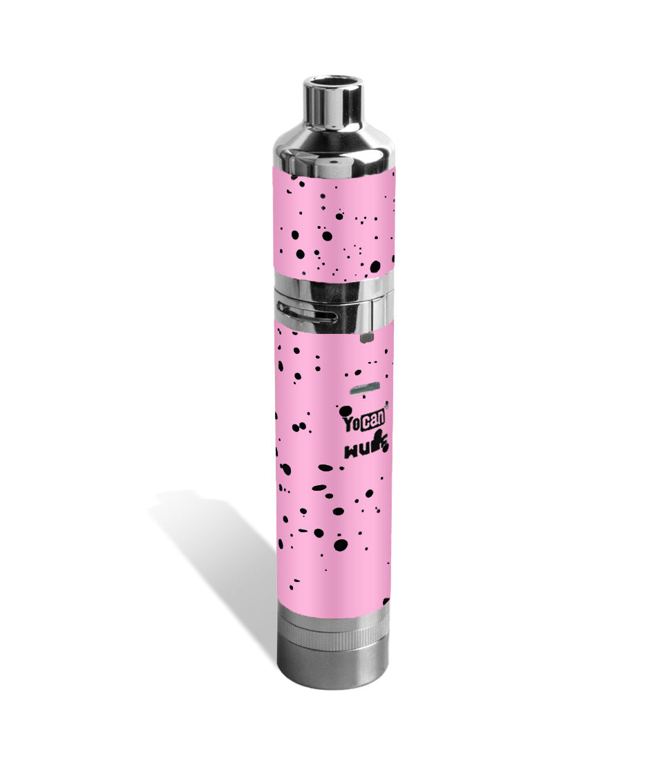 Pink Black Spatter Wulf Mods Evolve Plus XL Concentrate Vaporizer on white background