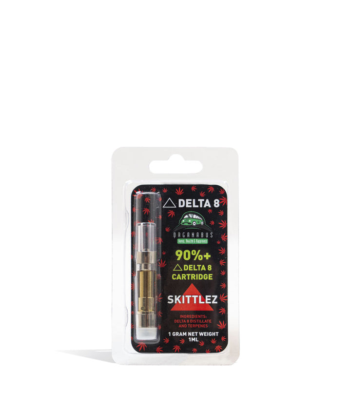 Zkittlez Organabus 1g D8 CBD Cartridge on white background