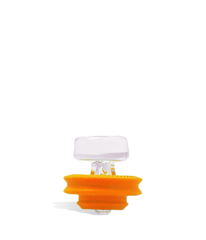 Orange Puffco Peak Pro Ball Cap on white studio background