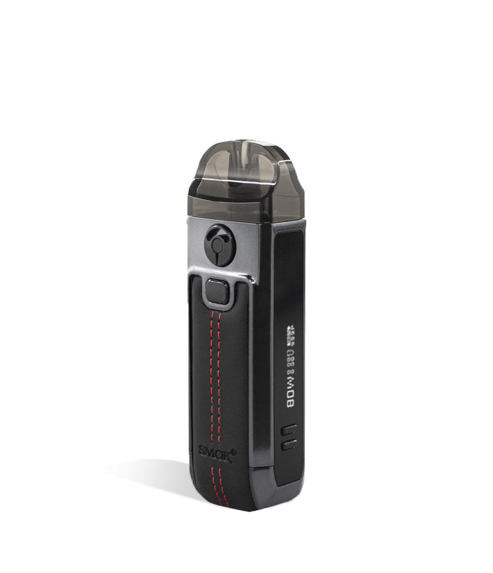 Leather Black side view SMOK Nord 4 80w Pod Starter Kit on white background