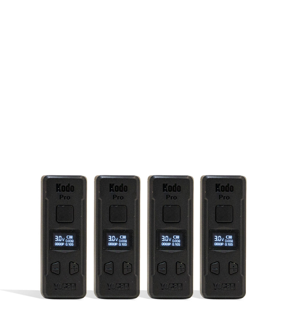 Yocan Kodo Pro Cartridge Vaporizer Black Color Options View on White Background